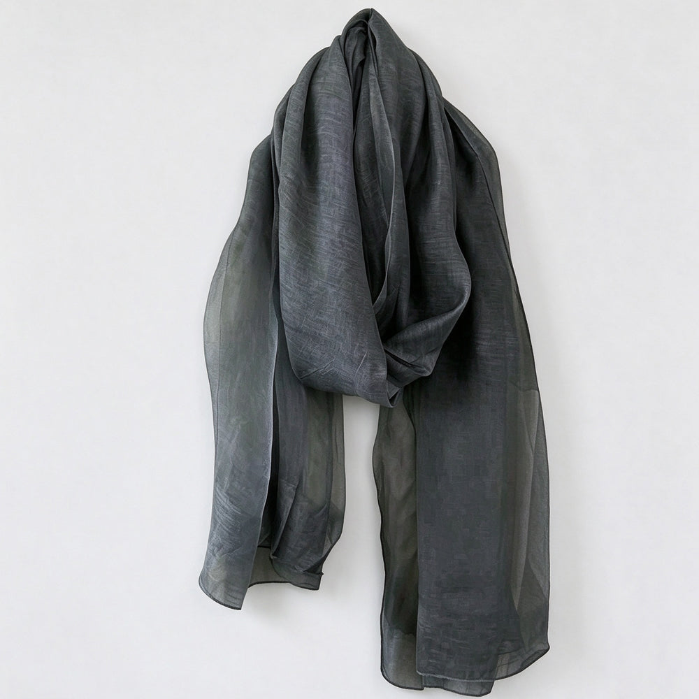 Elegant Solid Color Breathable Long Shawl Silk Scarf 6W6NSC219