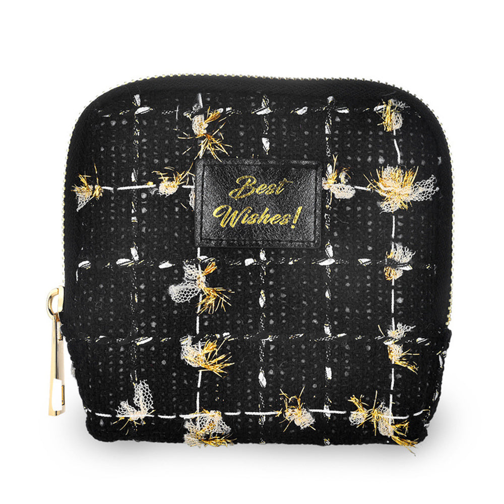 Tweed Jewelry Organizer Pouch - DippedShop Wholesale - #1123