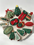 Handmade Crochet Christmas Tree No Crease Hair Clip 6W6HPN102