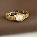 Rhinestone Oval Quartz Watch - DippedShop Wholesale - #9795