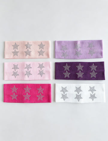 Rhinestone Star Knit Headband - DippedShop Wholesale - #9987