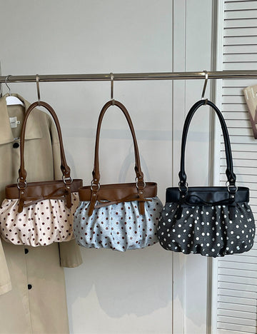 Fashion Color Contrast Polka Dots Shoulder Bag 6W10BBG1861