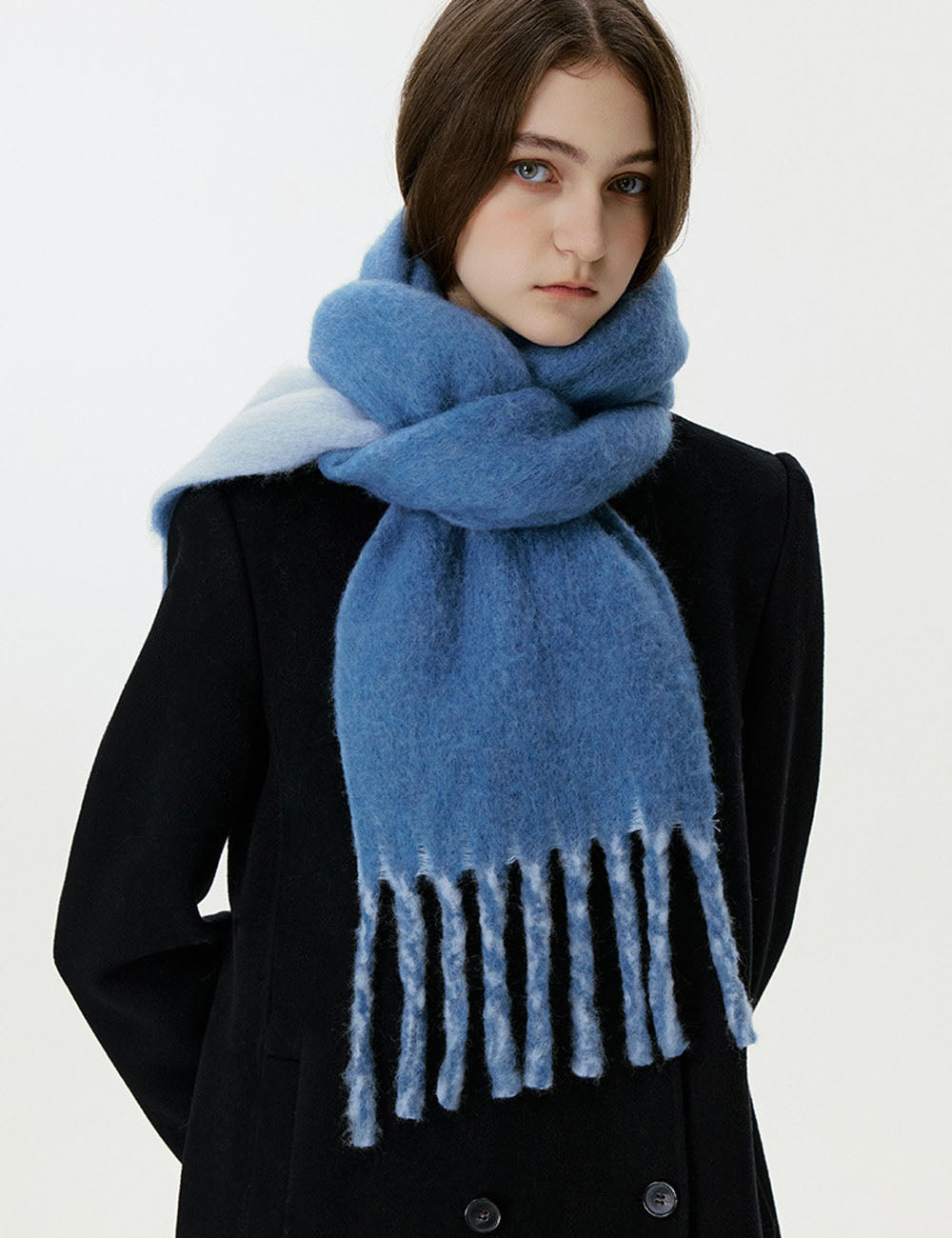 Reversible Tassel Scarf - DippedShop Wholesale - #4979