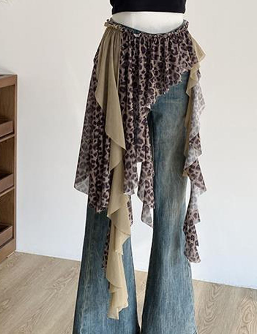 Leopard Lace Wrap Skirt - DippedShop Wholesale - #9363