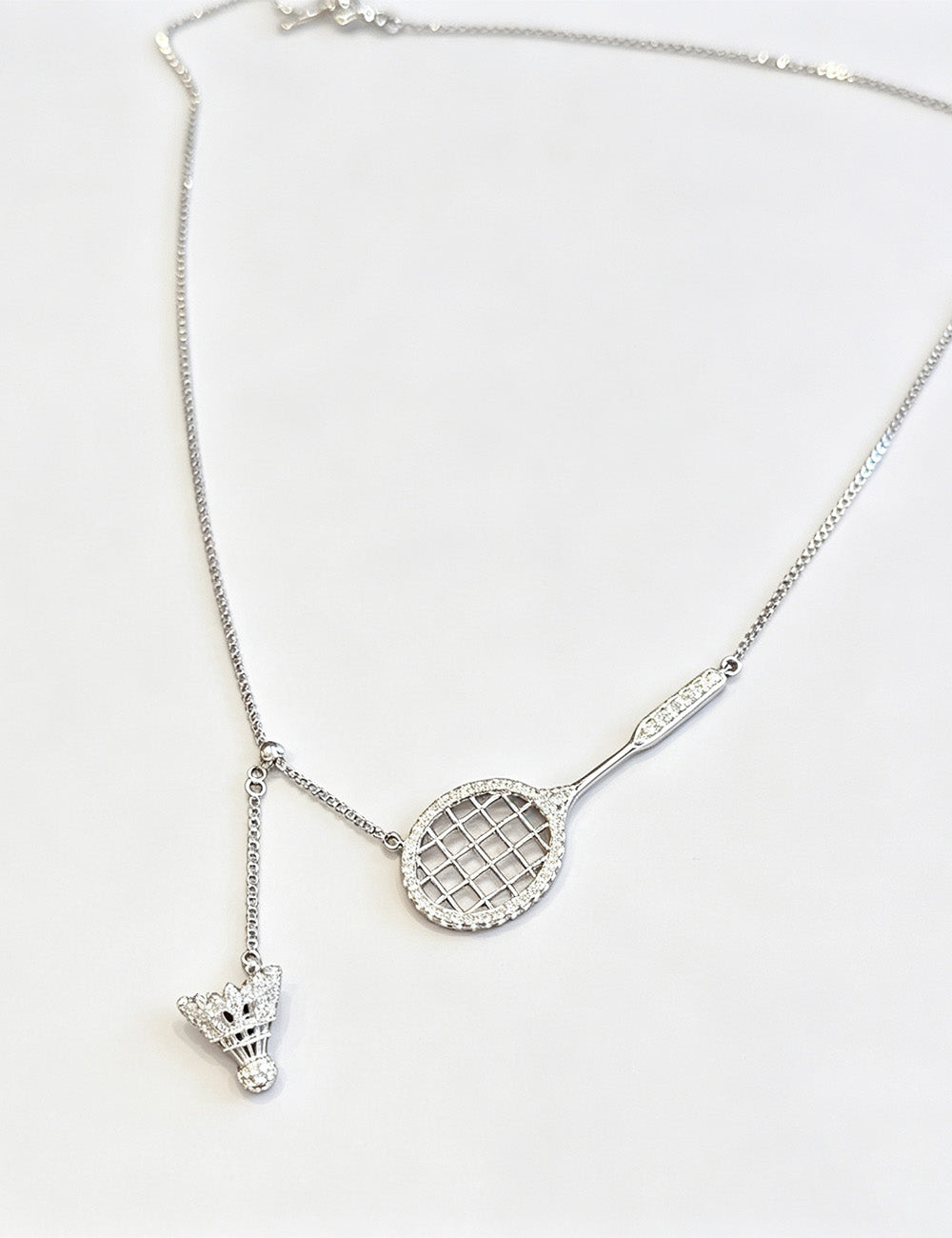 Badminton Racket Pendant Necklace - DippedShop Wholesale - #6659