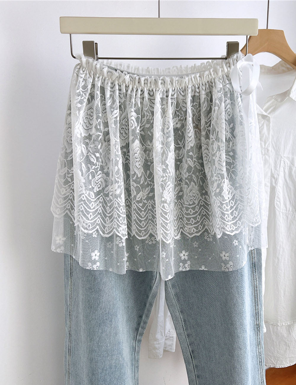 Jacquard Double Layer Wrap Skirt - DippedShop Wholesale - #1043