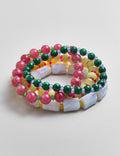 Vintage Irregular Natural Stone Beaded Bracelet Set 6W6JBR509