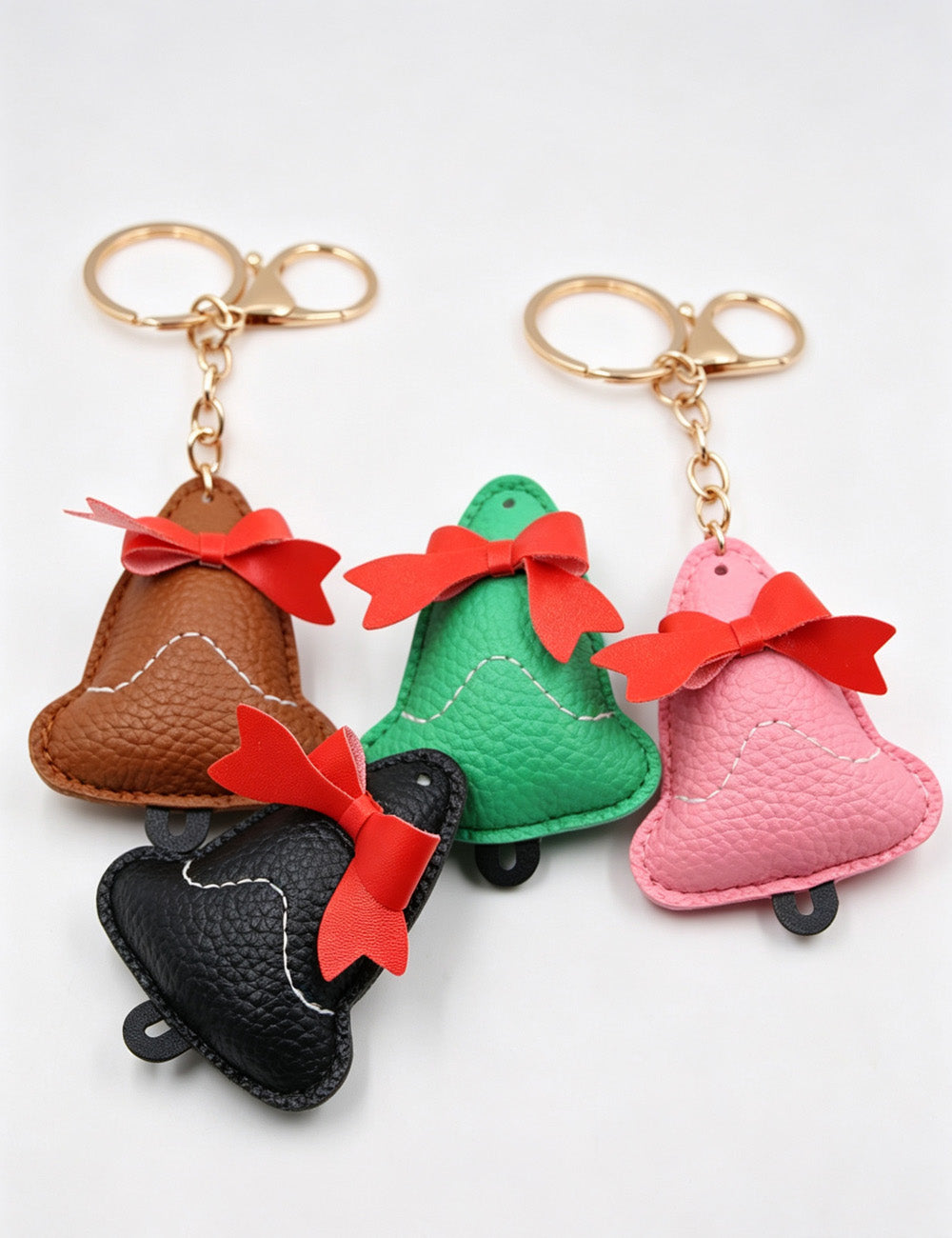 Cute 3D Leather Bell Keychain Bag Charm 6W10BBC704