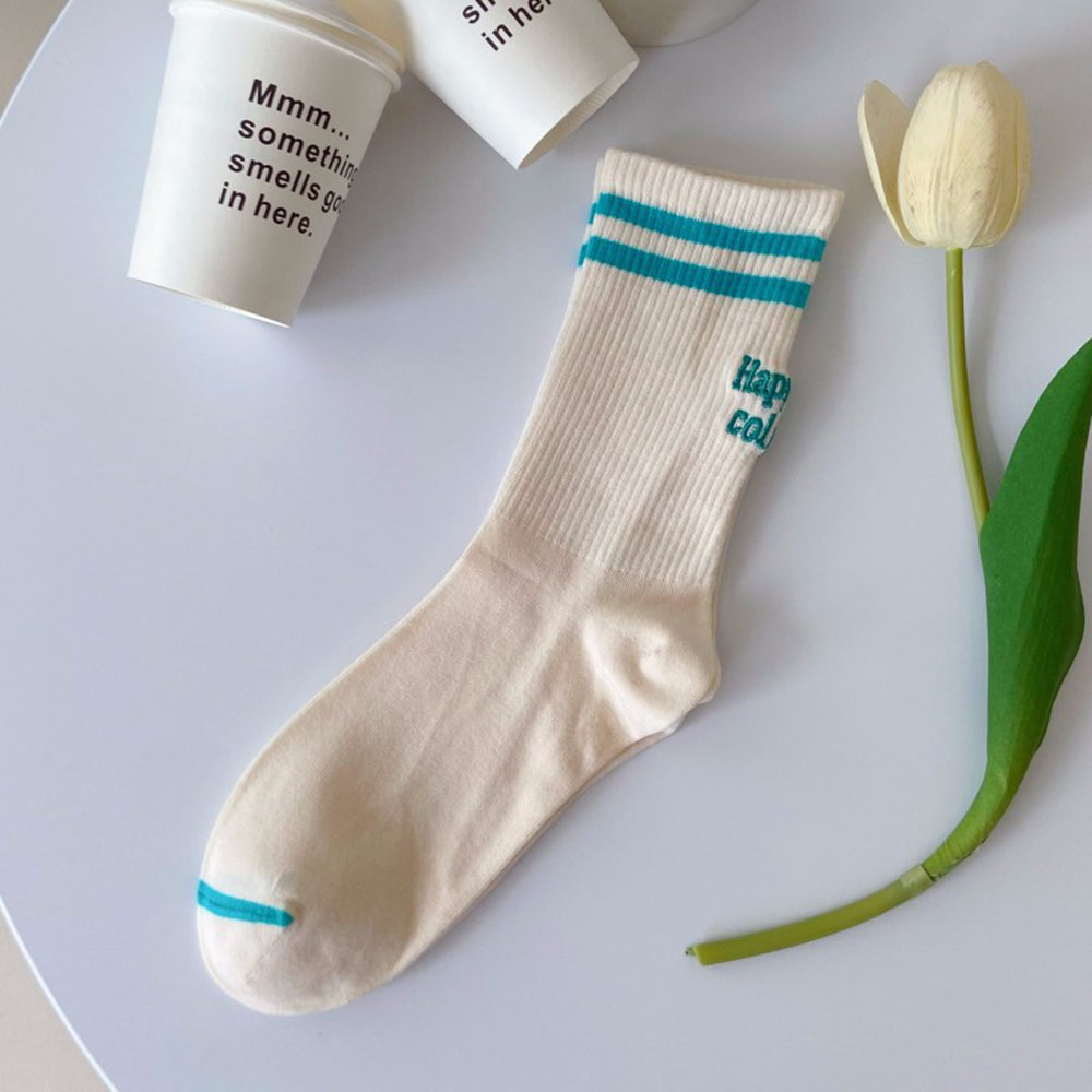Striped Rib Socks - DippedShop Wholesale - #0083