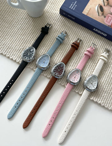 Snake Dial Leather Watch - DippedShop Wholesale - #1459
