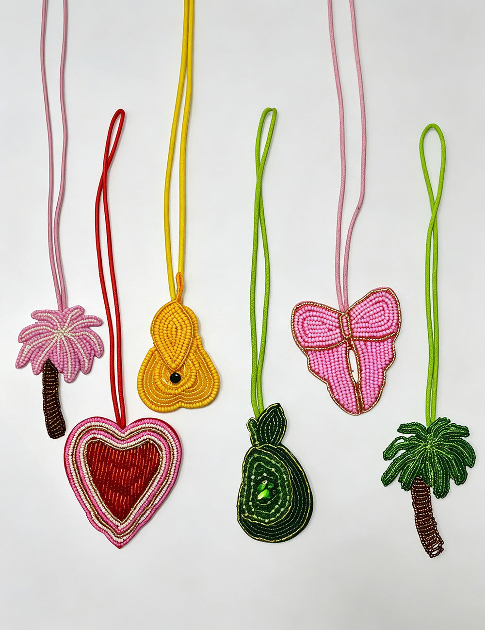 Creative Handmade Beads Coconut Tree Pendant Keychain 6W10BBC804