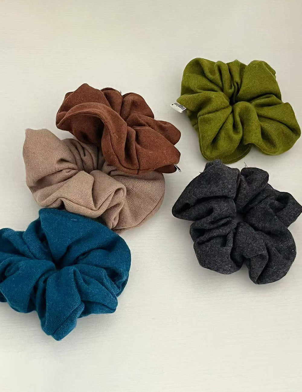 Retro Solid Color Stretchy Hair Scrunchies MK2BW6W6HSR52