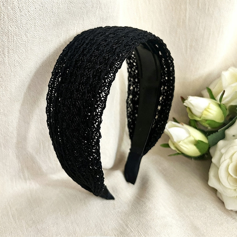 Trendy Hollow Out Woven Wide Hadband 6W6HBD288