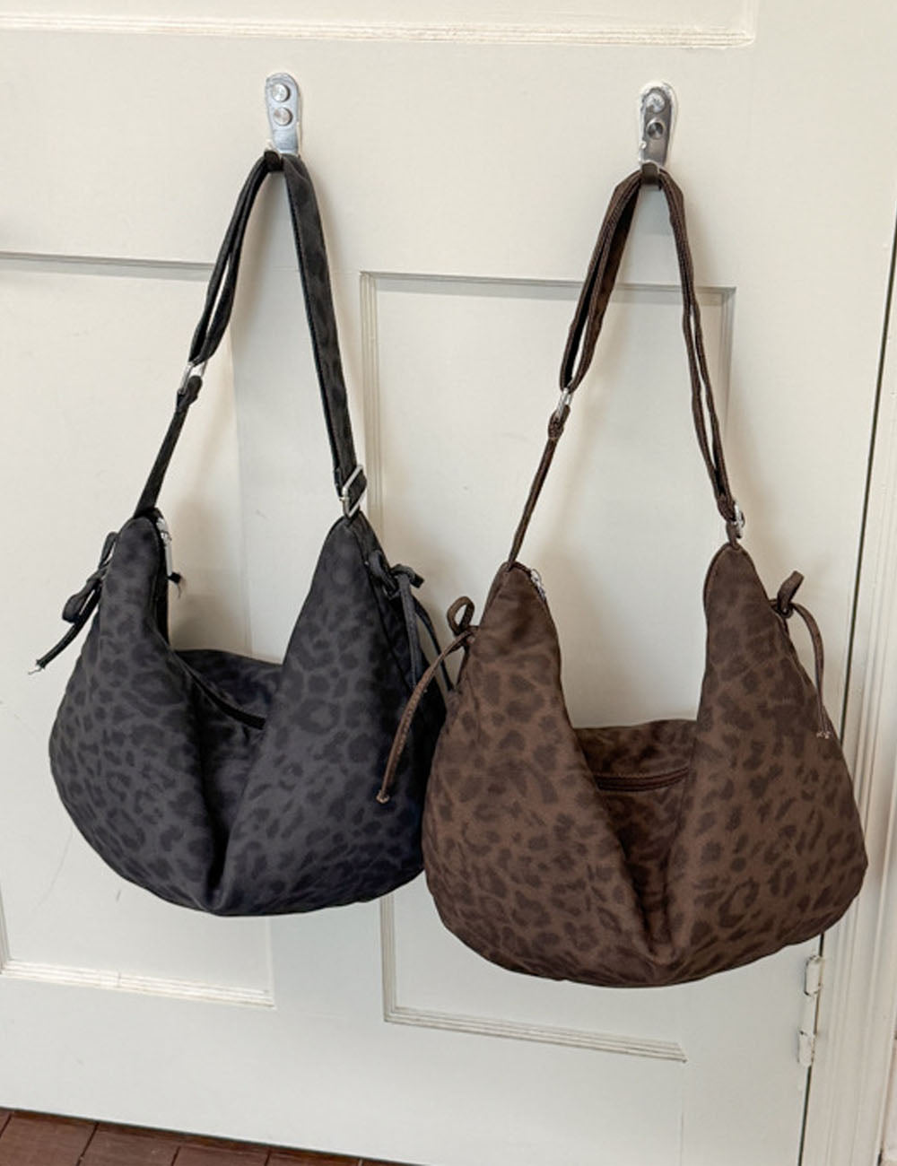 Stylish Leopard Print Large Capacity Hobo Bag 6W10BBG1867