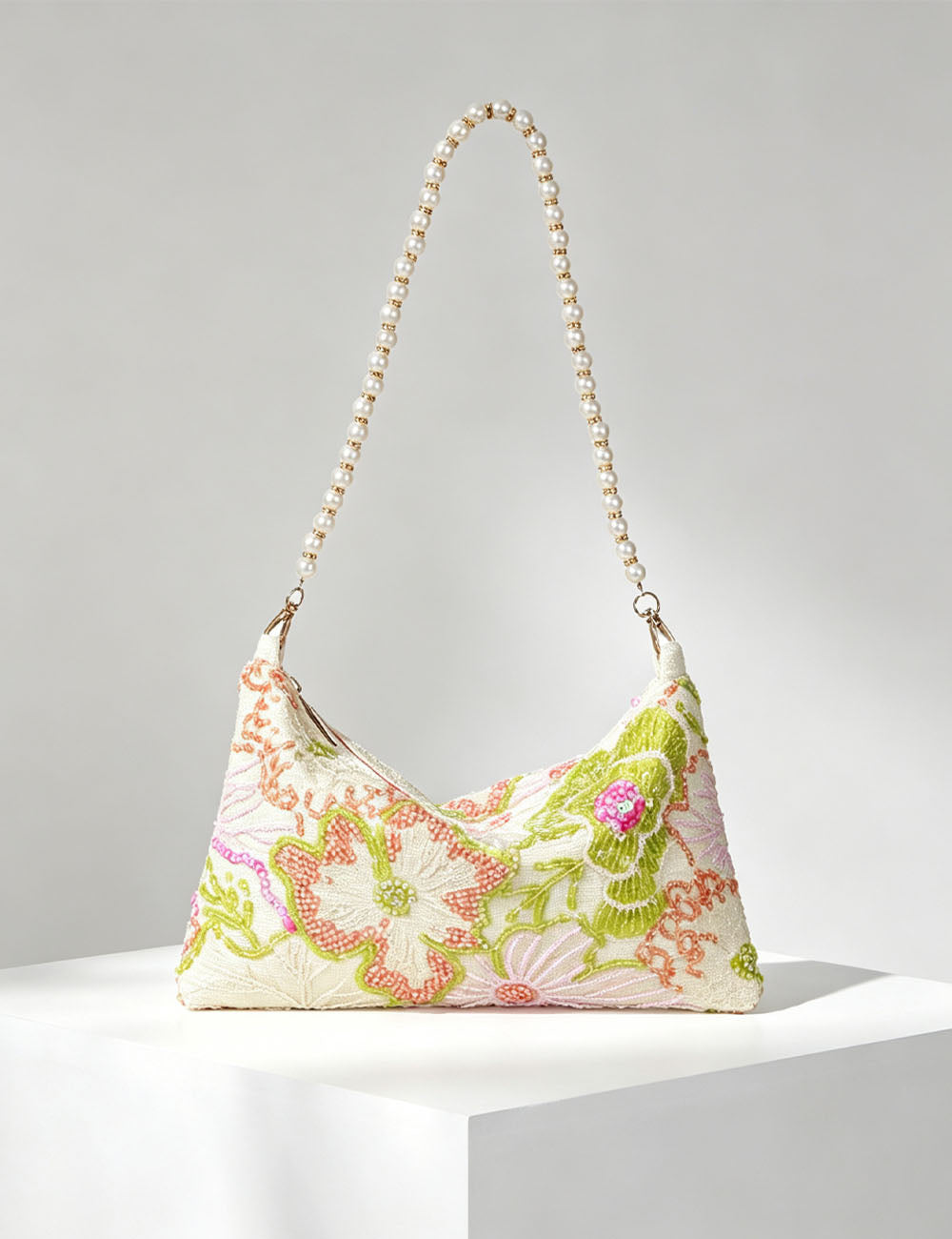 Sequin Embroidered Handbag - DippedShop Wholesale - #6659