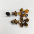 Wooden Bead Flower Earrings - DippedShop Wholesale - #1475