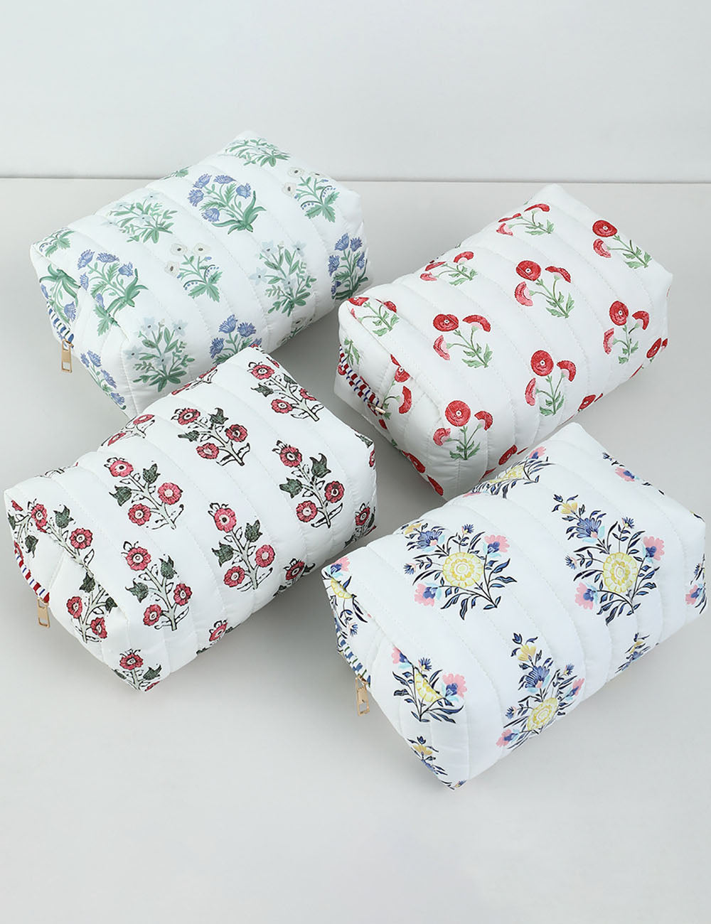 Vinatge Floral Print Large Capacity Cosmetic Bag 6S10BOB1041