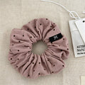 Ruffled Polka Dot Scrunchies - DippedShop Wholesale - #2163