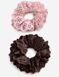 Minimalist Solid Color hollow Out Scrunchies 6W6HSR343