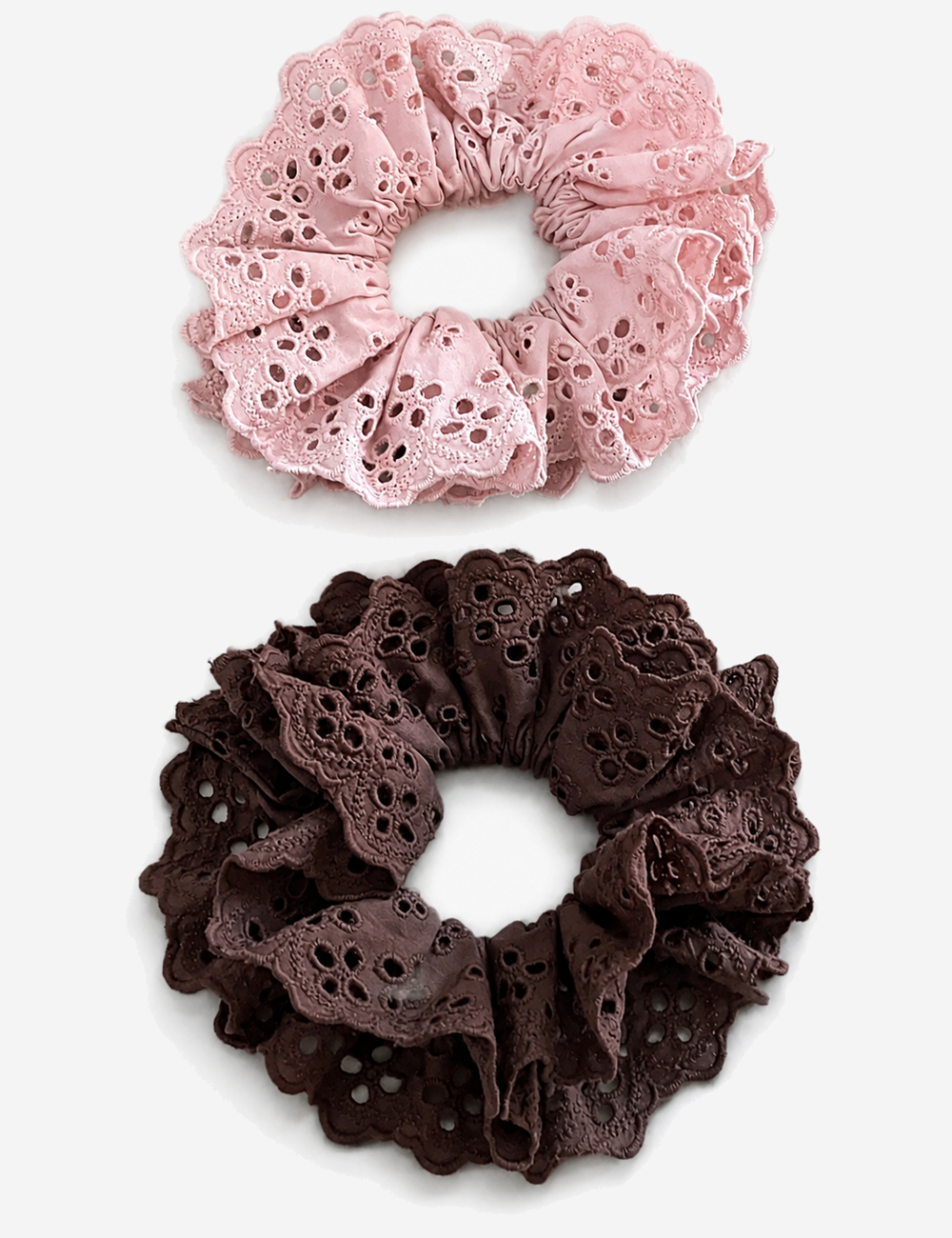 Minimalist Solid Color hollow Out Scrunchies 6W6HSR343
