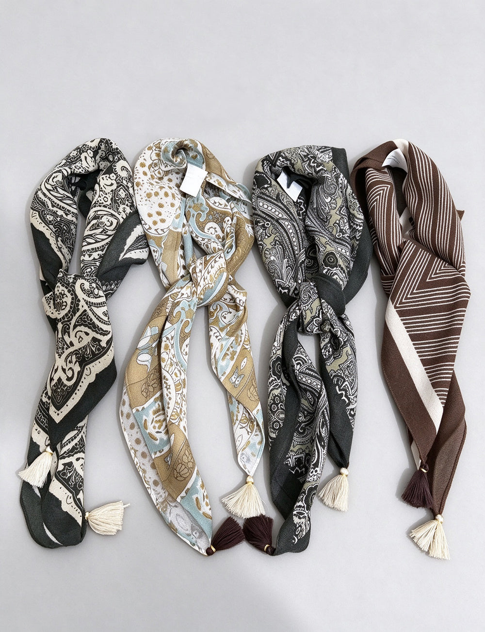 Vintage Floral Print Versatile Neck Scarf 6W6NSC222
