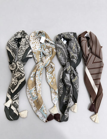 Vintage Floral Print Versatile Neck Scarf 6W6NSC222