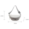 Simple Solid Color Nylon Outdoor Crossbody Bag 6W10BBG1399
