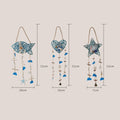 Handmade Crochet Rattan Fish Hanging Wind Chime 6H7HLS218