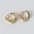 Twisted Texture Hoop Earrings - DippedShop Wholesale - #6787