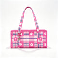 Minimalist Square Plaid Nylon Shoulder Bag 6W10BBG2131