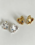 Geometric Heart Stud Earrings - DippedShop Wholesale - #4483