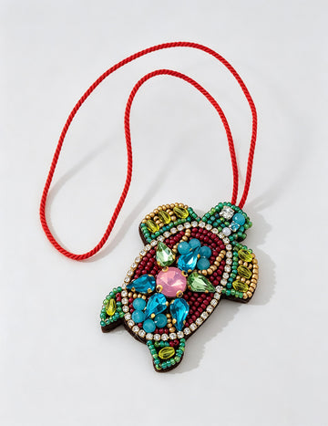 Colorful Rhinestones Tortoise Pendant Keychain Bag Charm 6W10BBC782