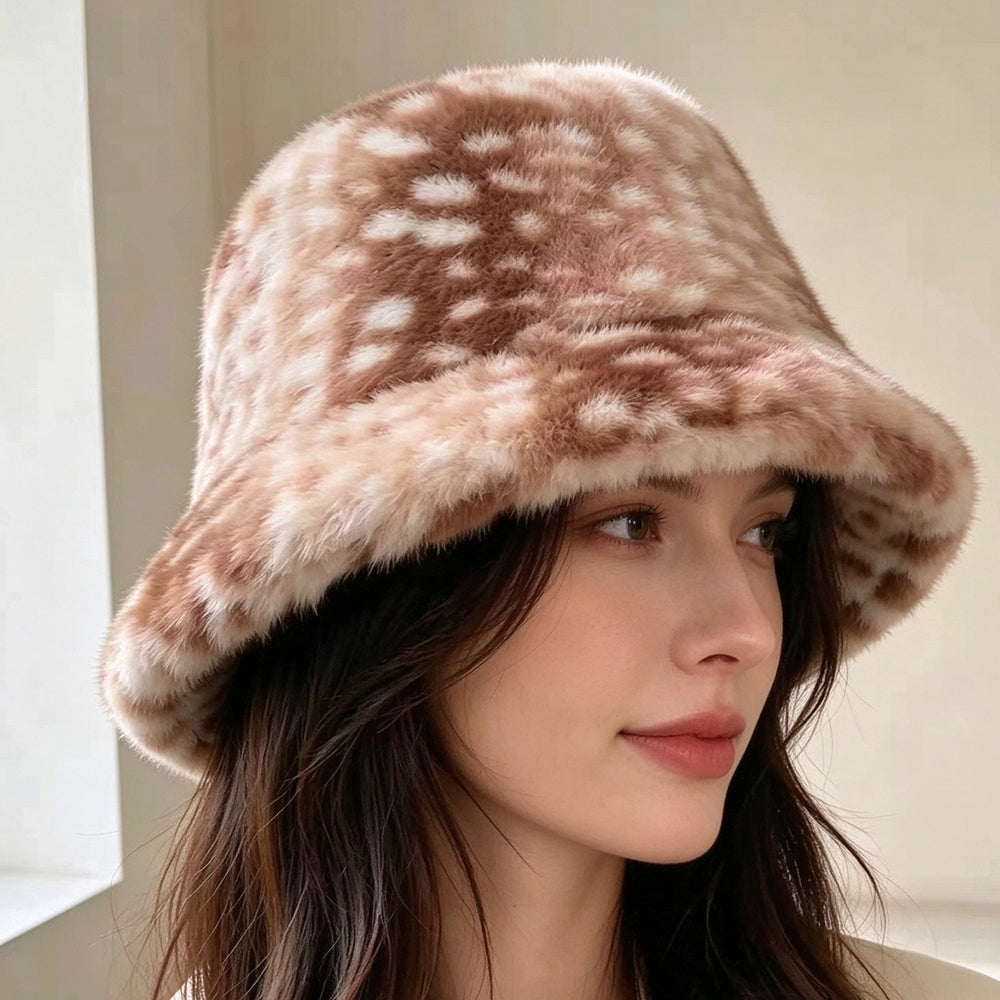 Faux Mink Fur Bucket Hat - DippedShop Wholesale - #7459