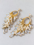 Elegant Oval Crystal Tassel Drop Earrings 6W6JER805