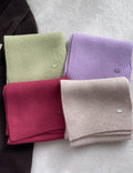Solid Color Wool Blend Warm Knit Scarf 6W6NSC69
