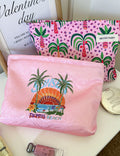 Fresh Coconut Tree Shell Print Cosmetic Bag 6S5CO113
