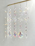 Christmas Snowflake Crystal Suncatcher Wind Chime 6H7HLS142