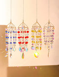 Geometric Frame Crystal Chain Tassel Hanging Suncatchers MK2CZAS6H7HLS67