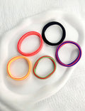 Dopamine Color Block Striped Elastic Hair Tie MK2BW6W6HHT05