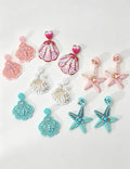 Starfish Pearl Stud Earrings - DippedShop Wholesale - #4643