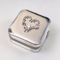 Trendy Heart-Shape Mirror Portable Jewelry Box 6H13HSJ154
