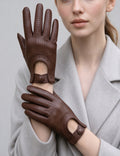 Leather Mesh Driving Gloves - DippedShop Wholesale - #9075