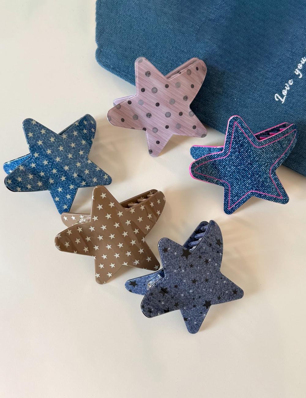 Star Acetate Hair Claw Clip - DippedShop Wholesale - #0035