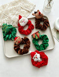 Christmas Plush Hair Scrunchies - DippedShop Wholesale - #4371