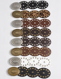 Retro Western Oval Buckle Wide Disc Waist Belt 6W6JBT234