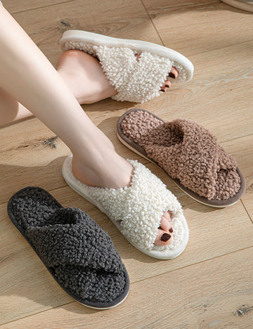 Soft Plush Slippers - DippedShop Wholesale - #7699