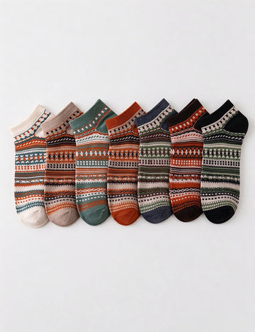 Ethnic Style Color Block Thick Socks 6W8FSO1004