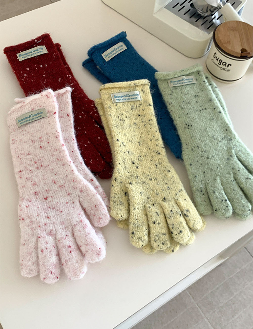 Irregular Dots Touch Screen Gloves - DippedShop Wholesale - #7571