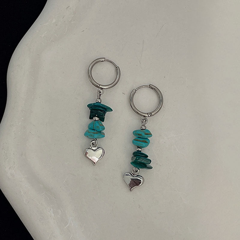 Beaded Hoop Earrings - DippedShop Wholesale - #8611