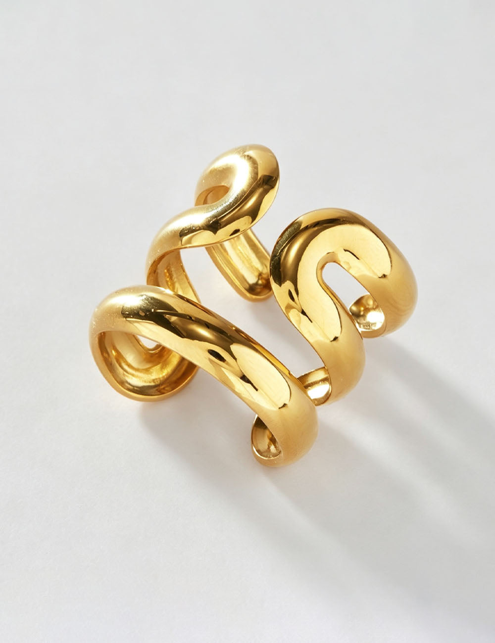 Hollow Cubic Zirconia Ring - DippedShop Wholesale - #1139